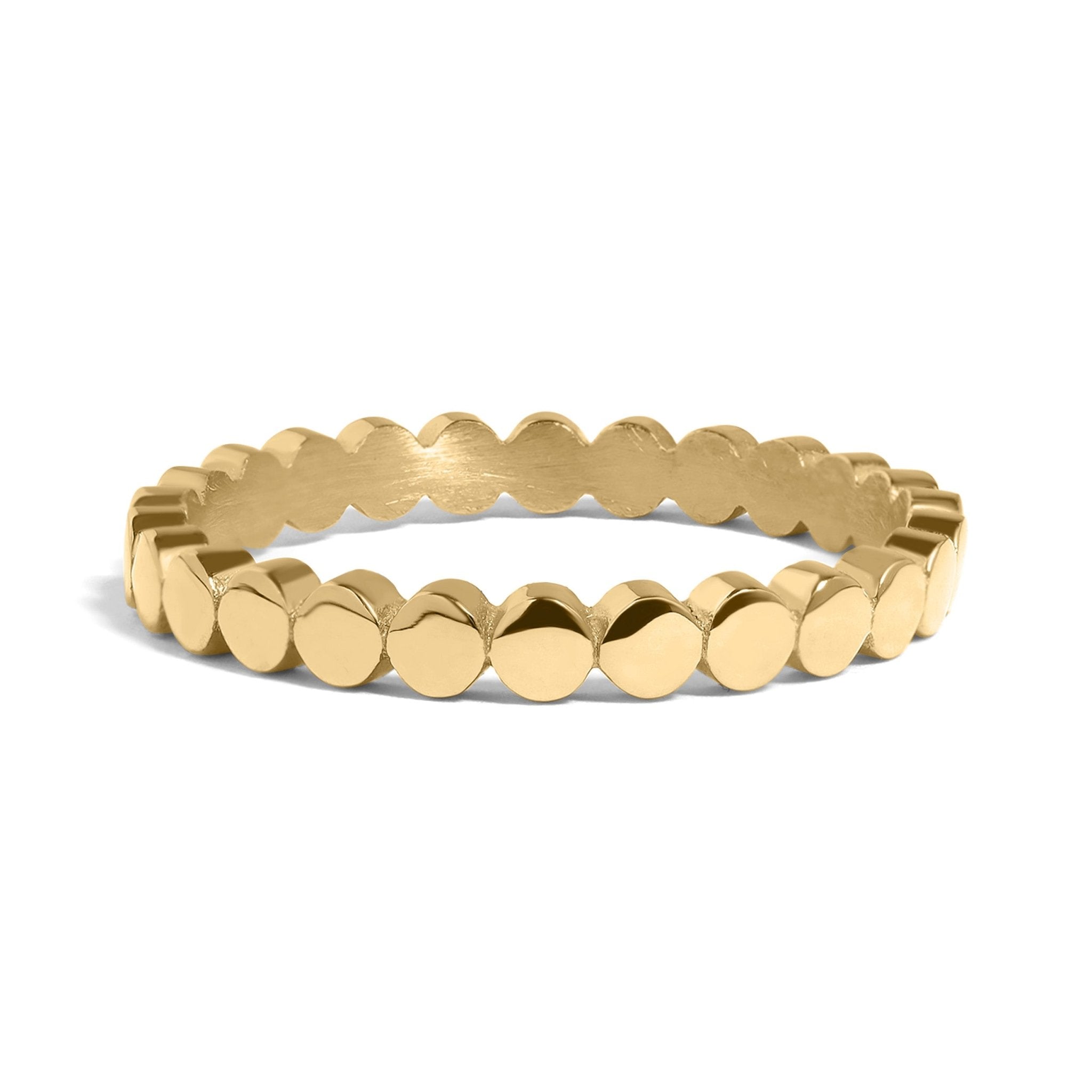 Flat Circle Stacking Ring – 2mm Gold Band | Durable 316L Stainless Steel - Ring | Sunflower Soul Boutique
