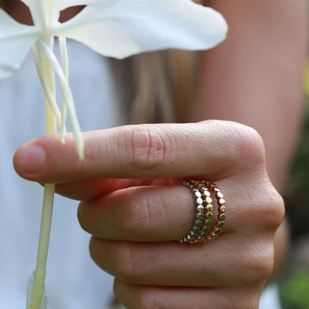 Flat Circle Stacking Ring – 2mm Gold Band | Durable 316L Stainless Steel - Ring | Sunflower Soul Boutique