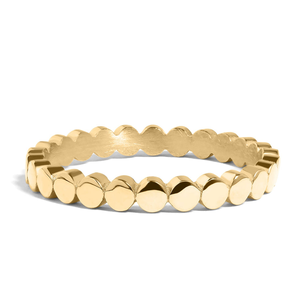 Flat Circle Stacking Ring – 2mm Gold Band | Durable 316L Stainless Steel - Ring | Sunflower Soul Boutique