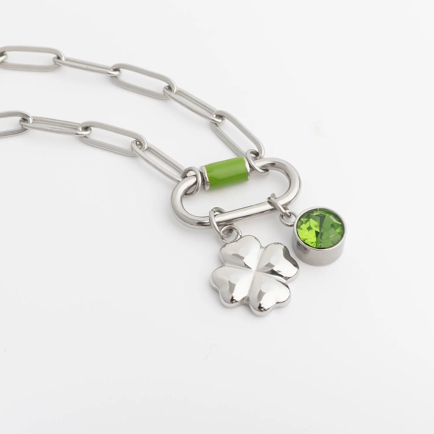 Four Leaf Clover Charm – 18K Gold Jewelry PVD Gold Coated Stainless Steel Luck Bracelet - Charms | Sunflower Soul Boutique