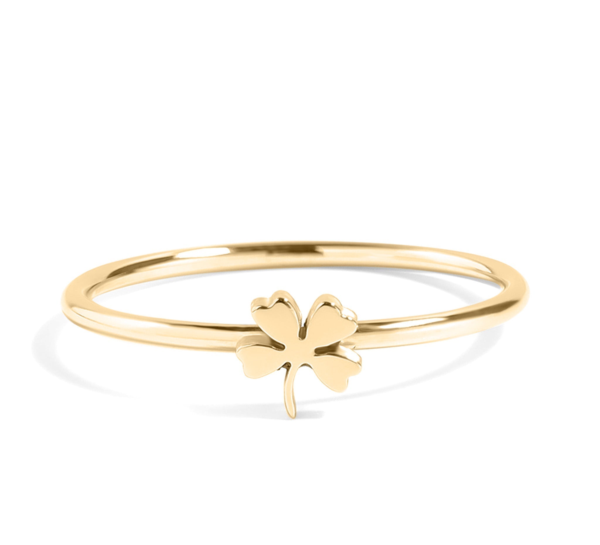 Four Leaf Clover Ring – 18K Gold PVD Stainless Steel | Hypoallergenic Waterproof Jewelry - Ring | Sunflower Soul Boutique