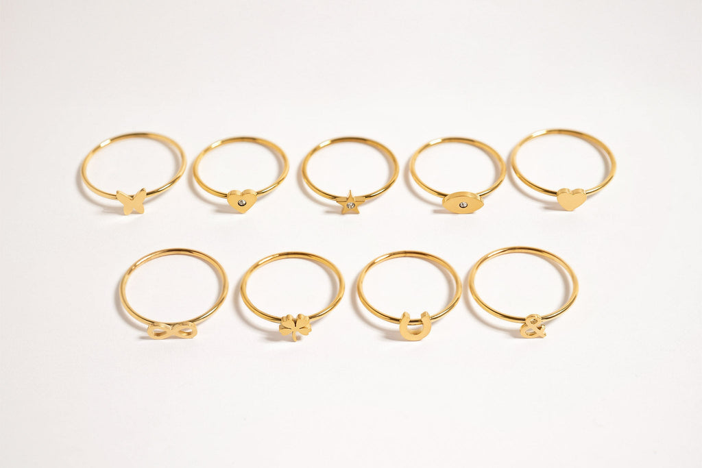 Four Leaf Clover Ring – 18K Gold PVD Stainless Steel | Hypoallergenic Waterproof Jewelry - Ring | Sunflower Soul Boutique