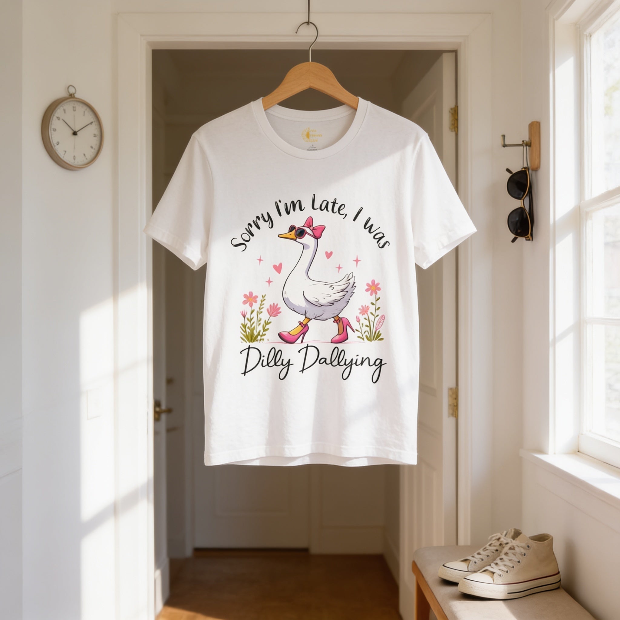 Funny Goose T-Shirt – Soft Cotton Tee | Cute Animal Tee Playful Fashion Shirt - T-Shirt | Sunflower Soul Boutique