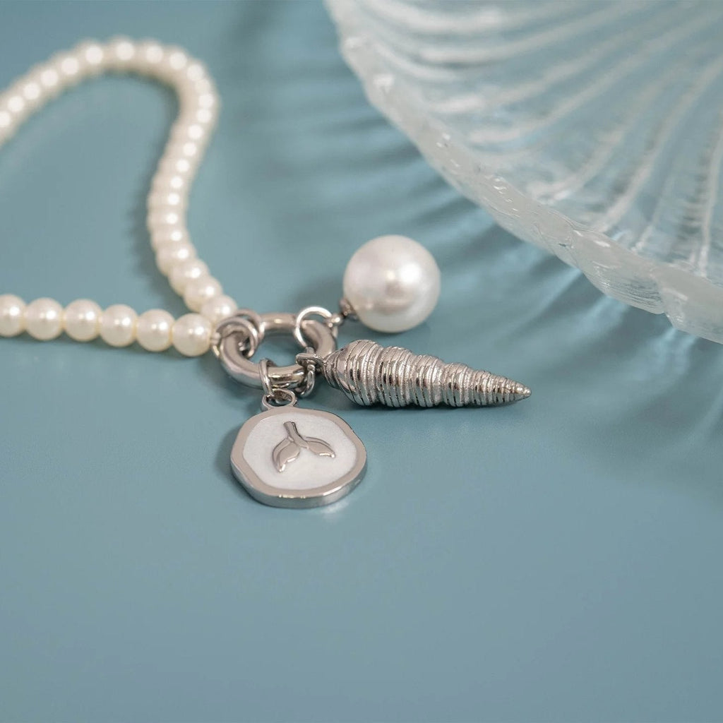 Glass Pearl Charms – Durable 8mm Gold Hoop Charm With 18K Gold Coating - charm | Sunflower Soul Boutique