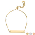Gold Adjustable Bar Bracelet – 18K Gold PVD Stainless Steel Flat Band - Bracelets | Sunflower Soul Boutique