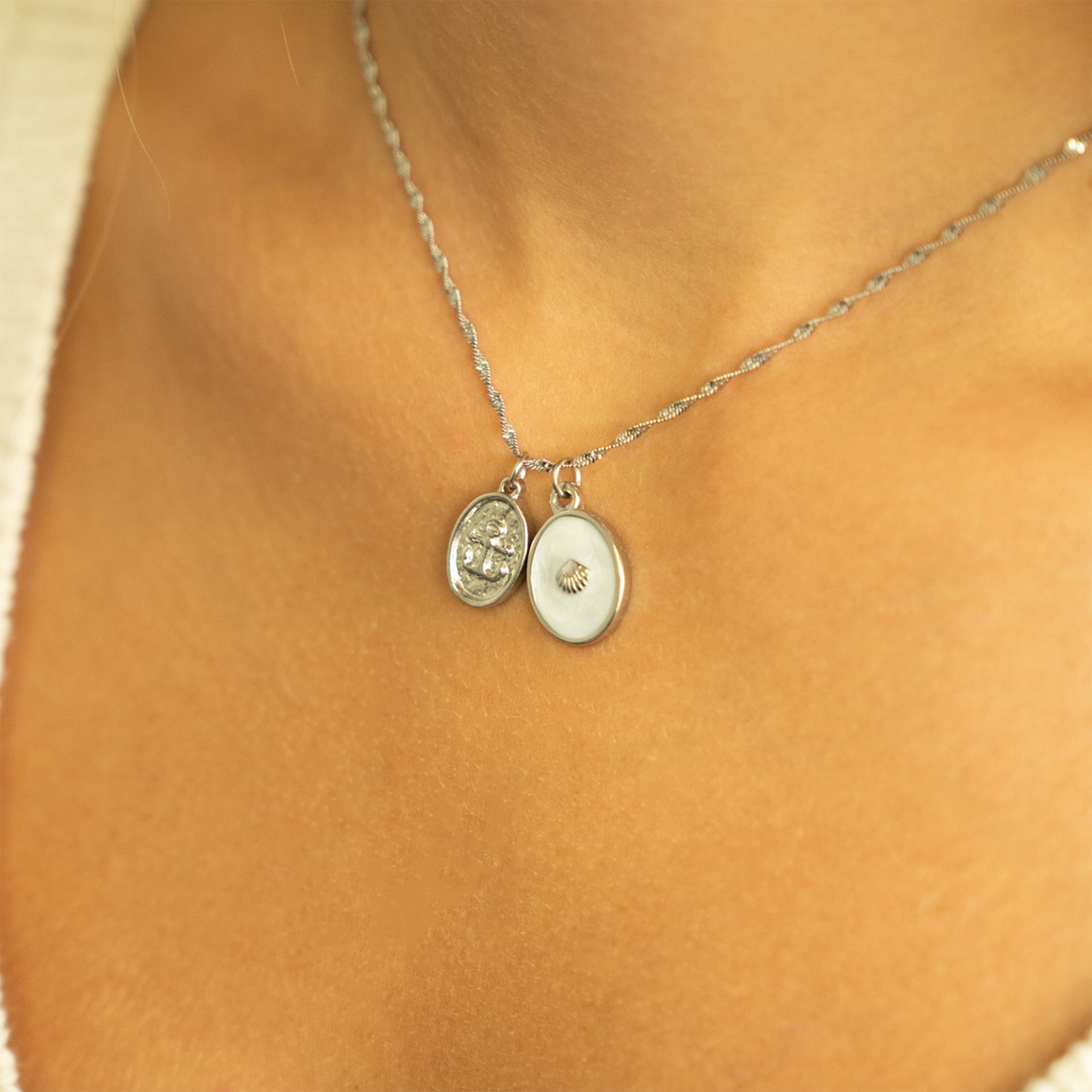 Gold Anchor Pendant – 18K Gold Jewelry Waterproof Stainless Steel Charm Necklace - charm | Sunflower Soul Boutique