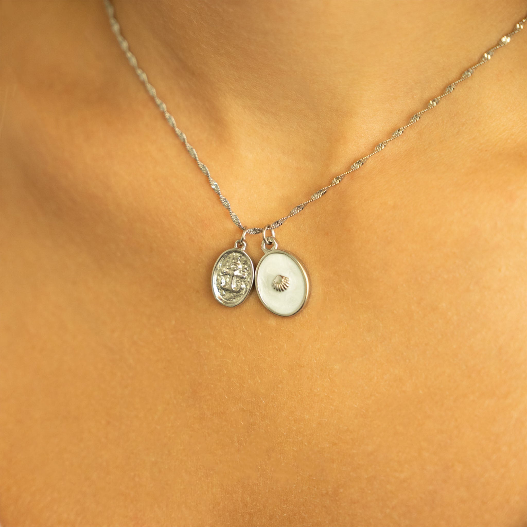 Gold Anchor Pendant – 18K Gold Jewelry Waterproof Stainless Steel Charm Necklace - charm | Sunflower Soul Boutique