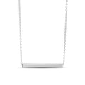 Gold Bar Necklace - 18K PVD Stainless Steel Square Horizontal Pendant - Necklaces | Sunflower Soul Boutique