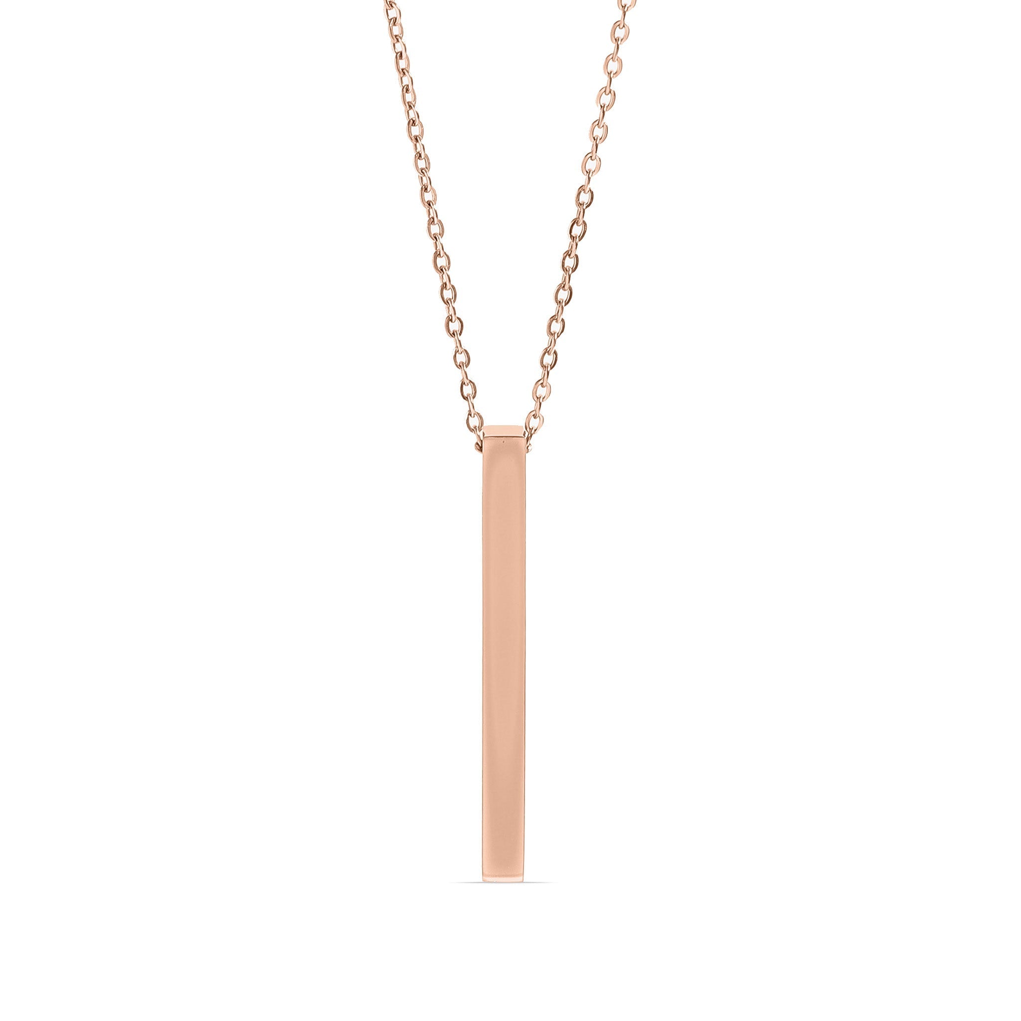 Gold Bar Necklace – 18K PVD Stainless Steel | Square Pendant | Hypoallergenic Jewelry - Necklaces | Sunflower Soul Boutique
