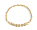 Gold Beaded Bracelet – Adjustable 18K Gold Finish Stretch Fighter Jewelry - Bracelets | Sunflower Soul Boutique