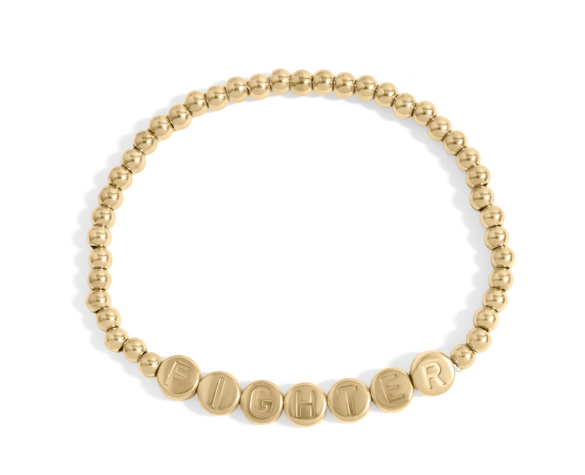 Gold Beaded Bracelet – Adjustable 18K Gold Finish Stretch Fighter Jewelry - Bracelets | Sunflower Soul Boutique
