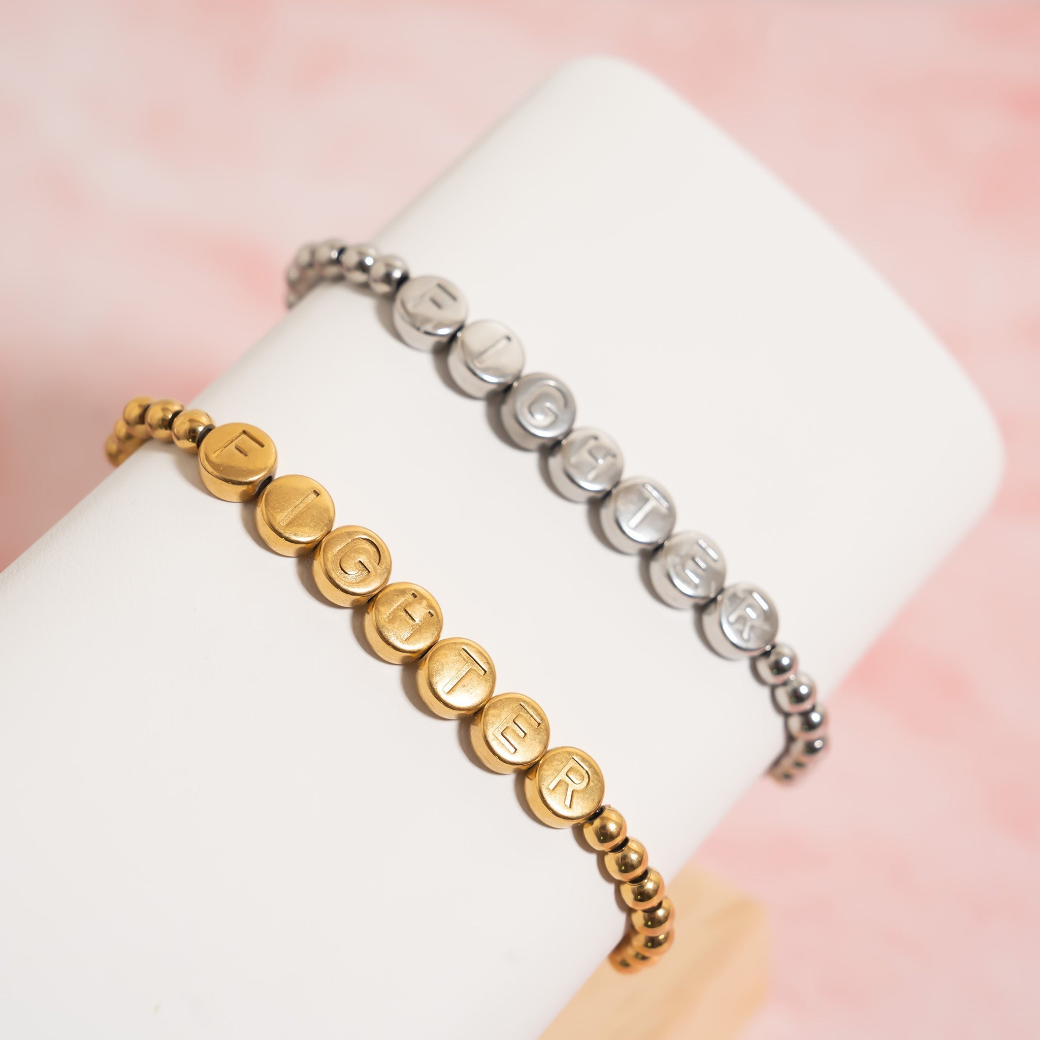Gold Beaded Bracelet – Adjustable 18K Gold Finish Stretch Fighter Jewelry - Bracelets | Sunflower Soul Boutique