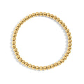 Gold Beaded Bracelet – Adjustable Stretch Stainless Steel, Hypoallergenic Jewelry - Bracelets | Sunflower Soul Boutique