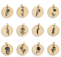 Gold Birth Flower Pendant – 18K PVD Coated Stainless Steel Charm Necklace - Pendants | Sunflower Soul Boutique