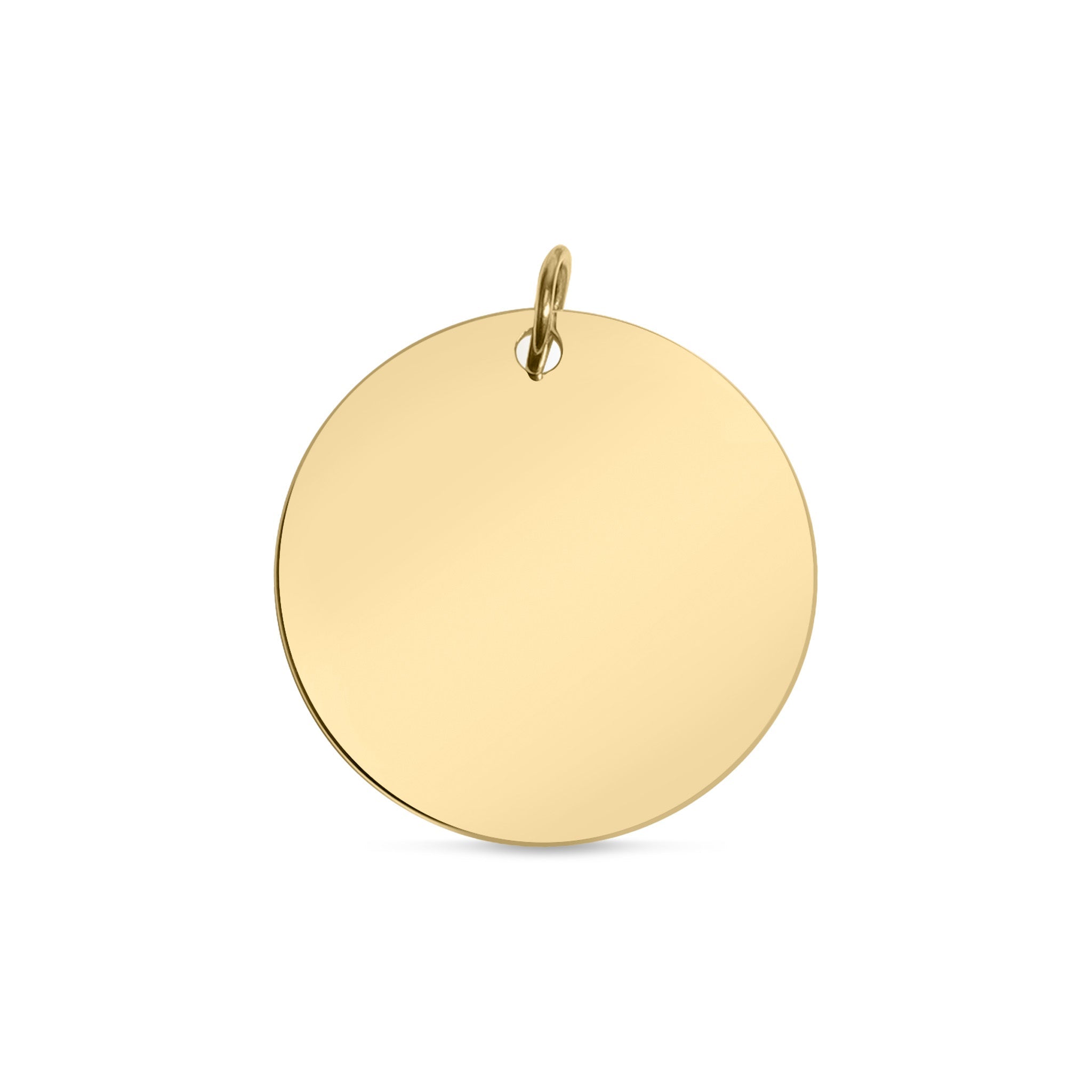Gold Blank Pendant - Hypoallergenic Stainless Steel Pendant with Polished Gold Finish - Pendants | Sunflower Soul Boutique