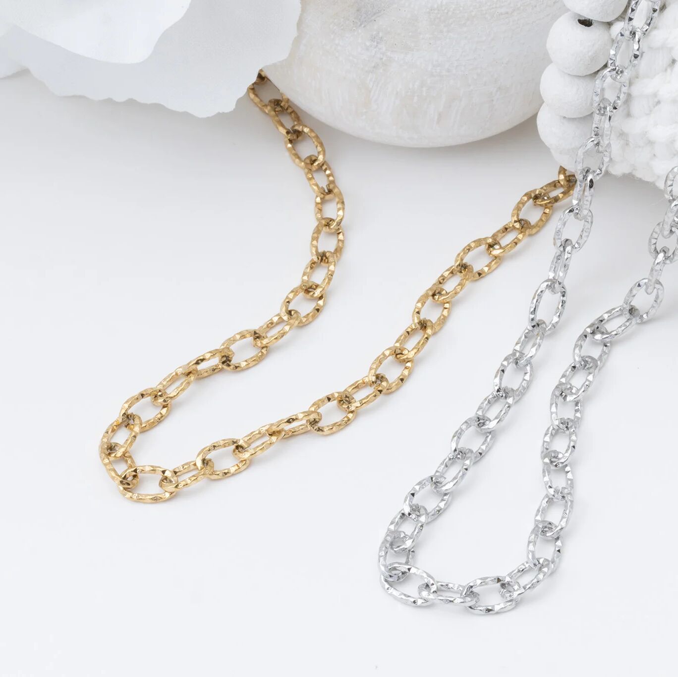 Gold Cable Link Necklace – 18K Gold PVD Coated Stainless Steel Chain, Hypoallergenic Jewelry - Necklaces | Sunflower Soul Boutique
