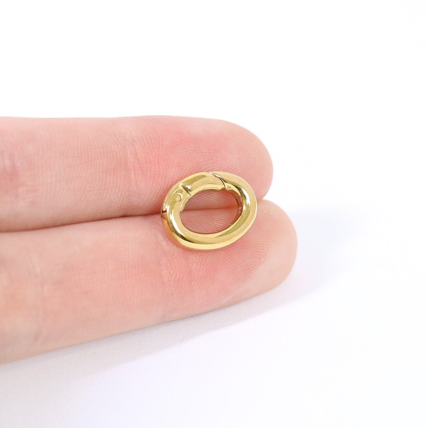 Gold Carabiner Clasp – 18K Gold Jewelry Fastener | PVD Coated Waterproof Clasp - Findings | Sunflower Soul Boutique