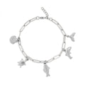 Gold Charm Bracelet – 18K PVD Stainless Steel Sea Charm Coastal Jewelry Gift - bracelet | Sunflower Soul Boutique