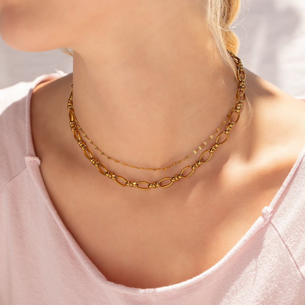 Gold Charm Necklace – 18K PVD Stainless Steel Chain | Tarnish Resistant Minimalist Jewelry - Necklaces | Sunflower Soul Boutique