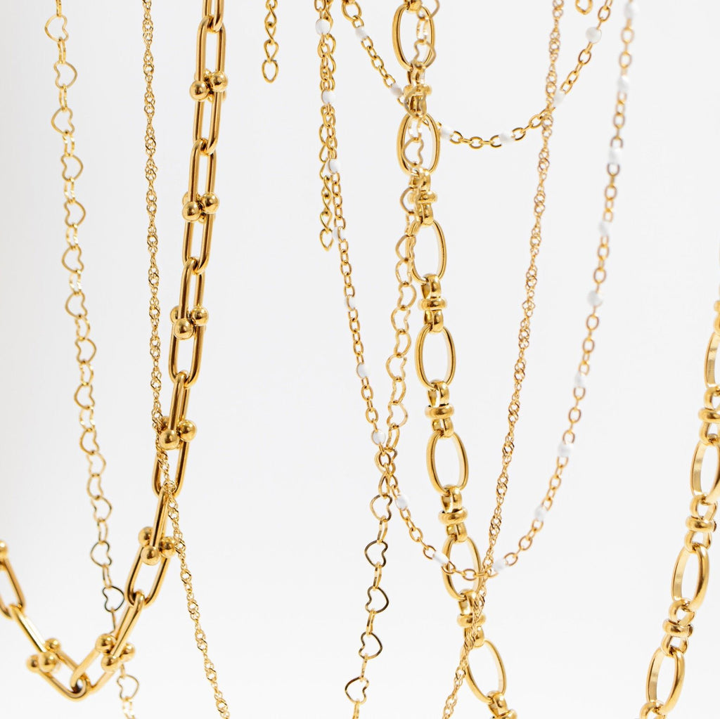Gold Charm Necklace – 18K PVD Stainless Steel Chain | Tarnish Resistant Minimalist Jewelry - Necklaces | Sunflower Soul Boutique