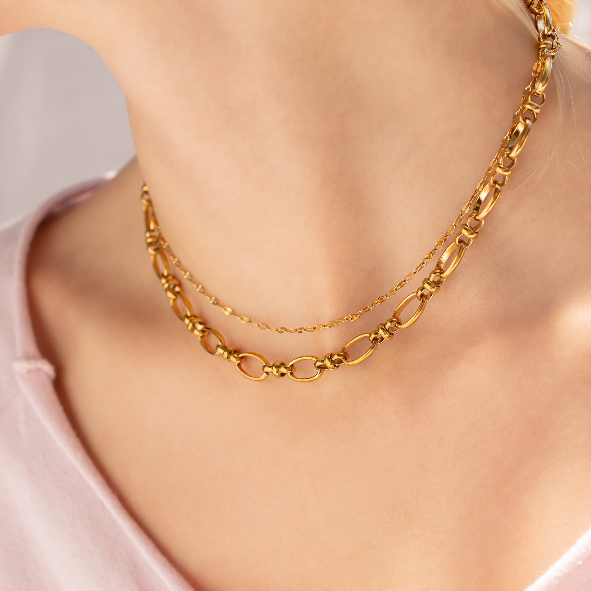 Gold Charm Necklace – 18K PVD Stainless Steel Chain | Tarnish Resistant Minimalist Jewelry - Necklaces | Sunflower Soul Boutique