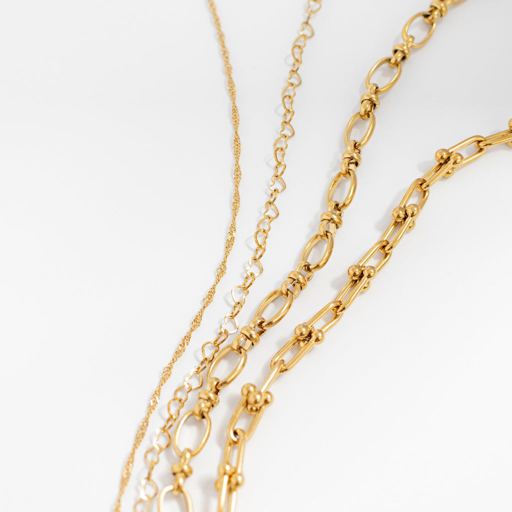 Gold Charm Necklace – 18K PVD Stainless Steel Chain | Tarnish Resistant Minimalist Jewelry - Necklaces | Sunflower Soul Boutique