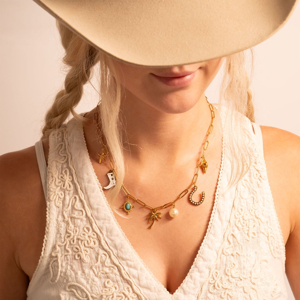 Gold Conch Shell Charm – 18K Gold Pendant Necklace | Waterproof Marine Jewelry - charm | Sunflower Soul Boutique