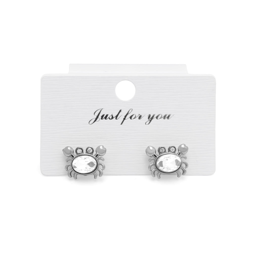Gold Crab Earrings – Stone Crab Studs in 18K Stainless Steel | Coastal Jewelry - Earrings | Sunflower Soul Boutique