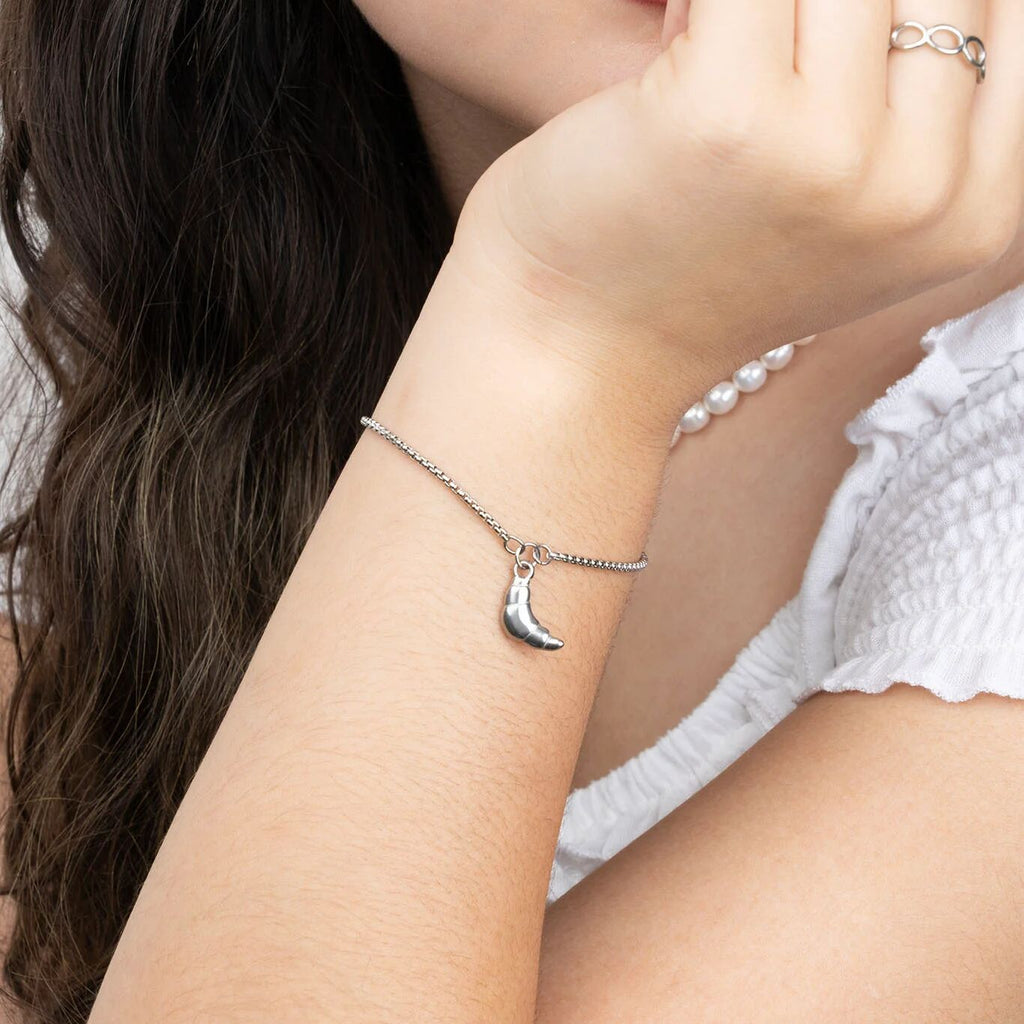 Gold Croissant Charm – 18K Gold Charm Pendant | Lightweight Stainless Steel Accessory - Charms | Sunflower Soul Boutique