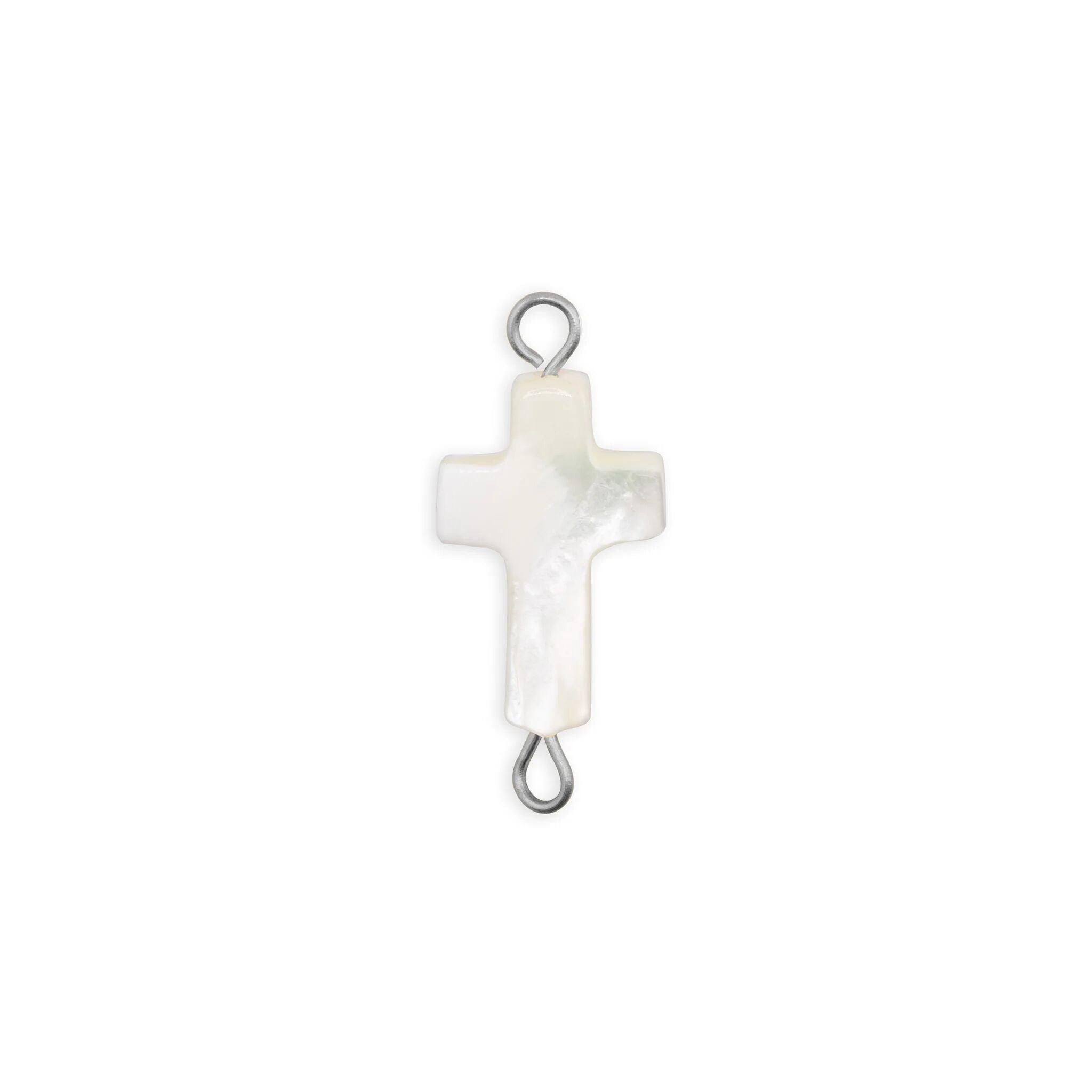 Gold Cross Connector – 18K PVD Stainless Steel Charm With Layered Texture - Charms | Sunflower Soul Boutique