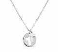 Gold Cross Necklace – 18K Gold Pendant With Cutout Cross Charm On Durable Chain - Necklaces | Sunflower Soul Boutique