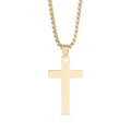 Gold Cross Pendant – 14K Gold Filled Jewelry With Rounded Box Chain Necklace - Necklaces | Sunflower Soul Boutique