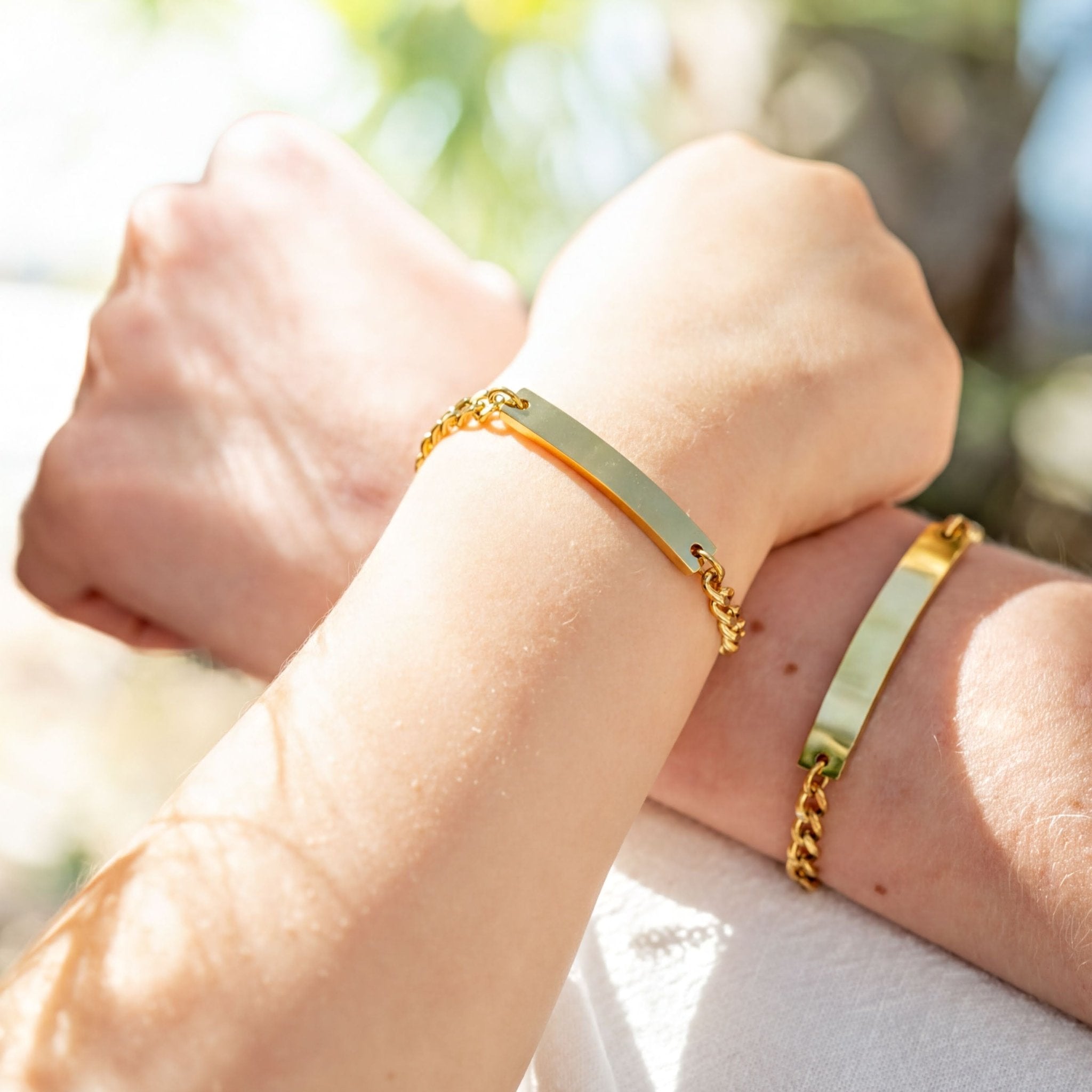 Gold Curb Chain Bracelet - Durable 18K PVD Coated Stainless Steel Men's Jewelry - Bracelets | Sunflower Soul Boutique