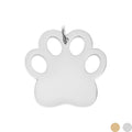 Blank Stainless Steel Dog Paw Pet Tag