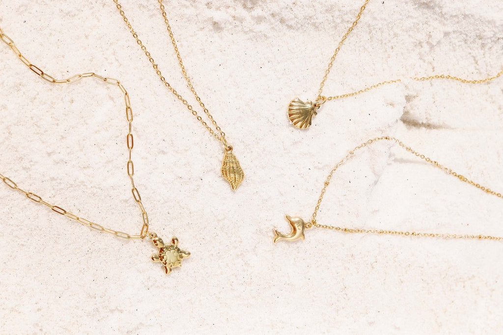 Gold Dolphin Charm Waterproof – 18K Gold Charm PVD Coated Stainless Steel Pendant - charm | Sunflower Soul Boutique