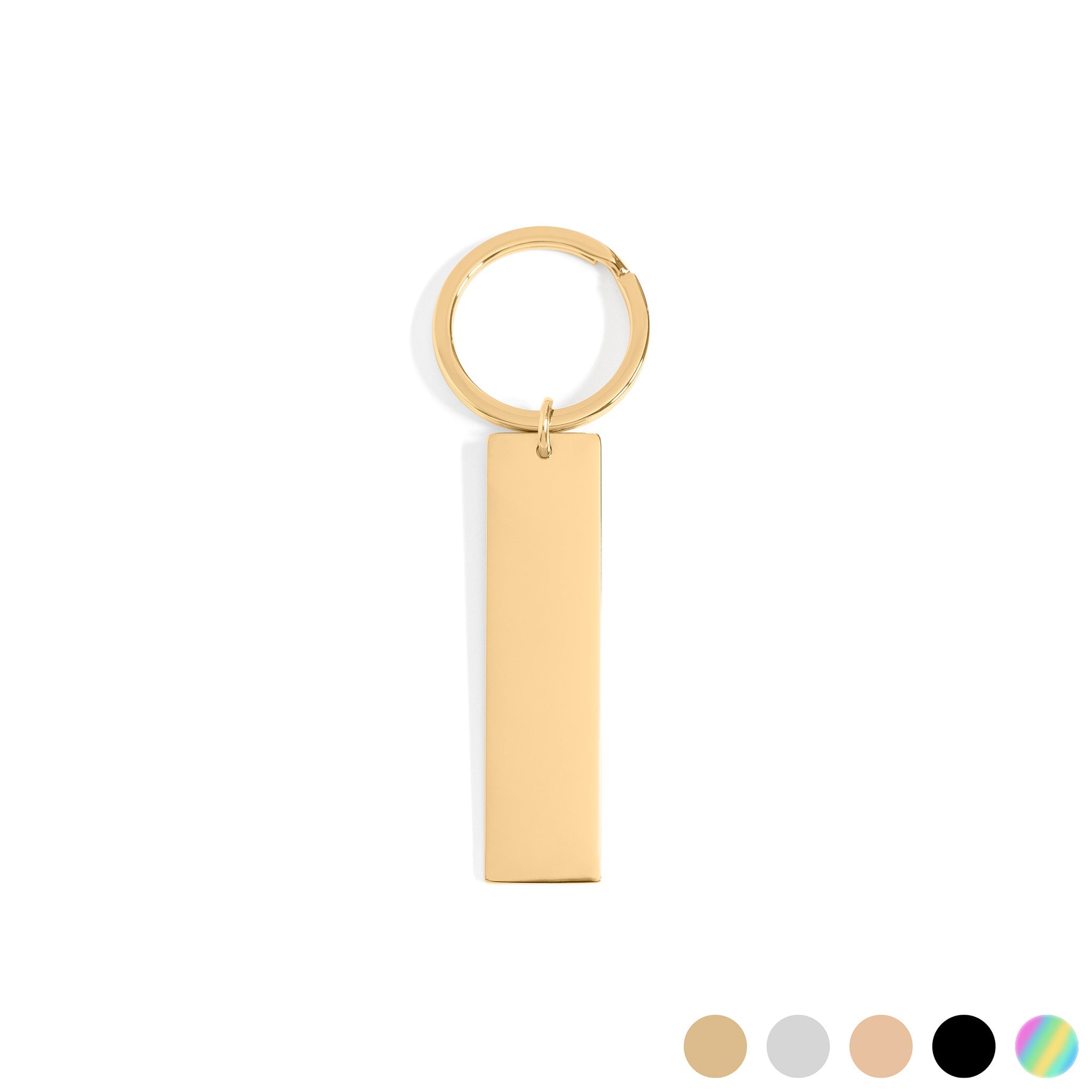 Gold Engraved Keychain – Durable 18K Gold PVD Stainless Steel Accessory - Pendants | Sunflower Soul Boutique