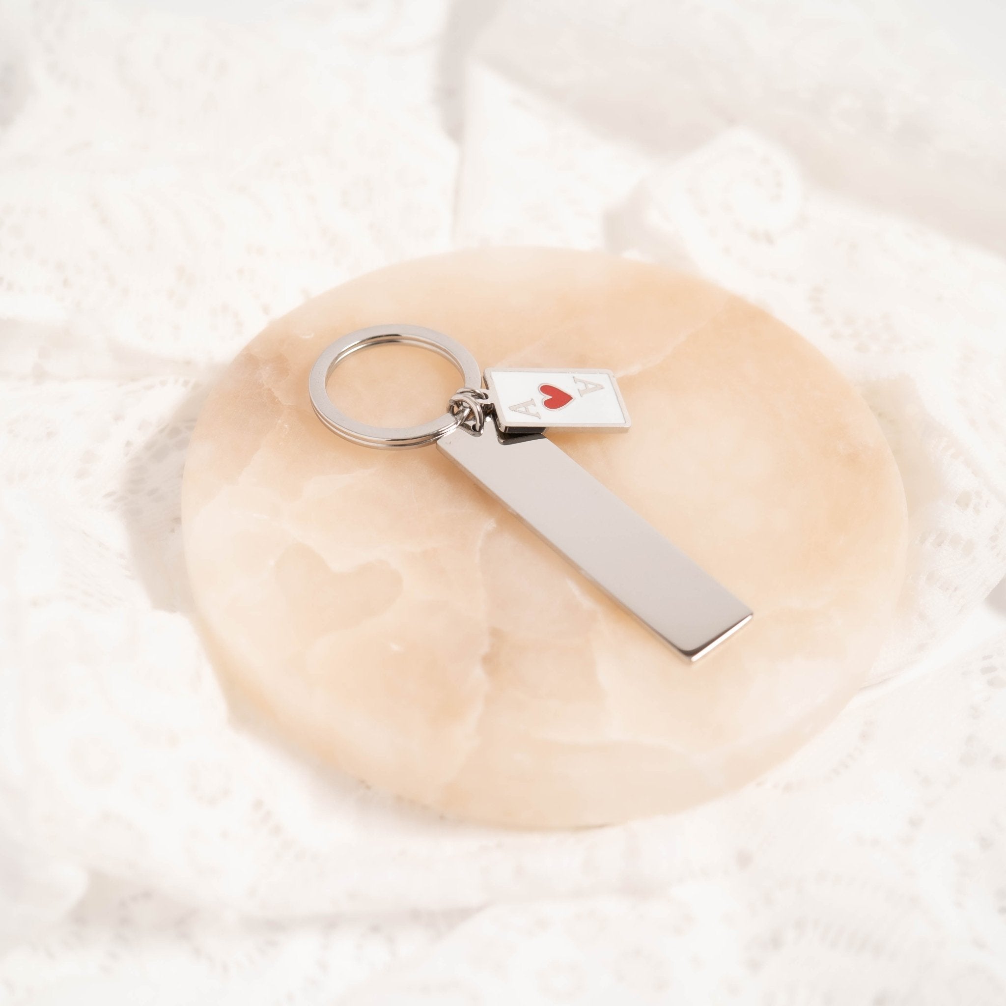 Gold Engraved Keychain – Durable 18K Gold PVD Stainless Steel Accessory - Pendants | Sunflower Soul Boutique