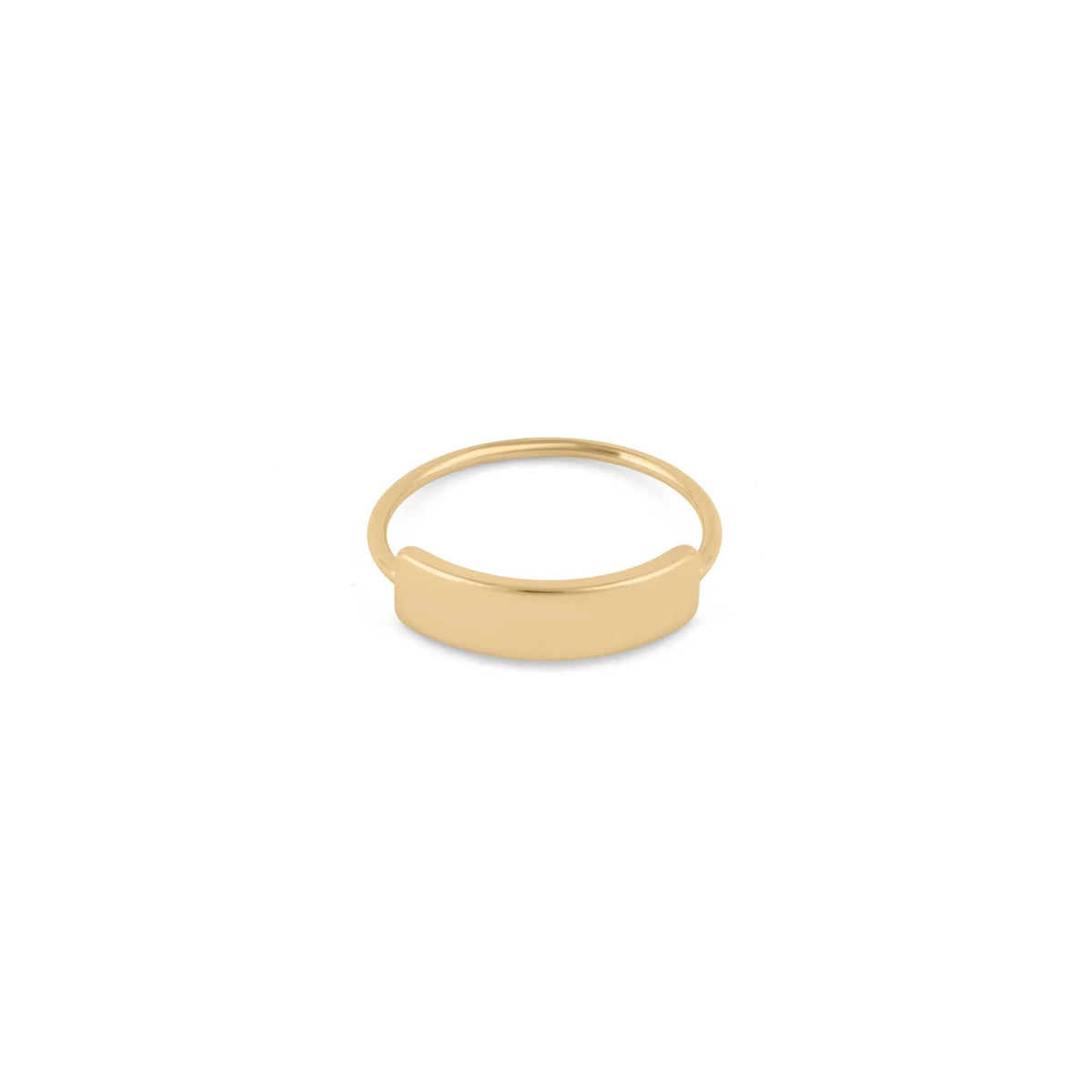 Wholesale Jewelry 14K Gold Filled Plus Blank Stamping Ring- Main