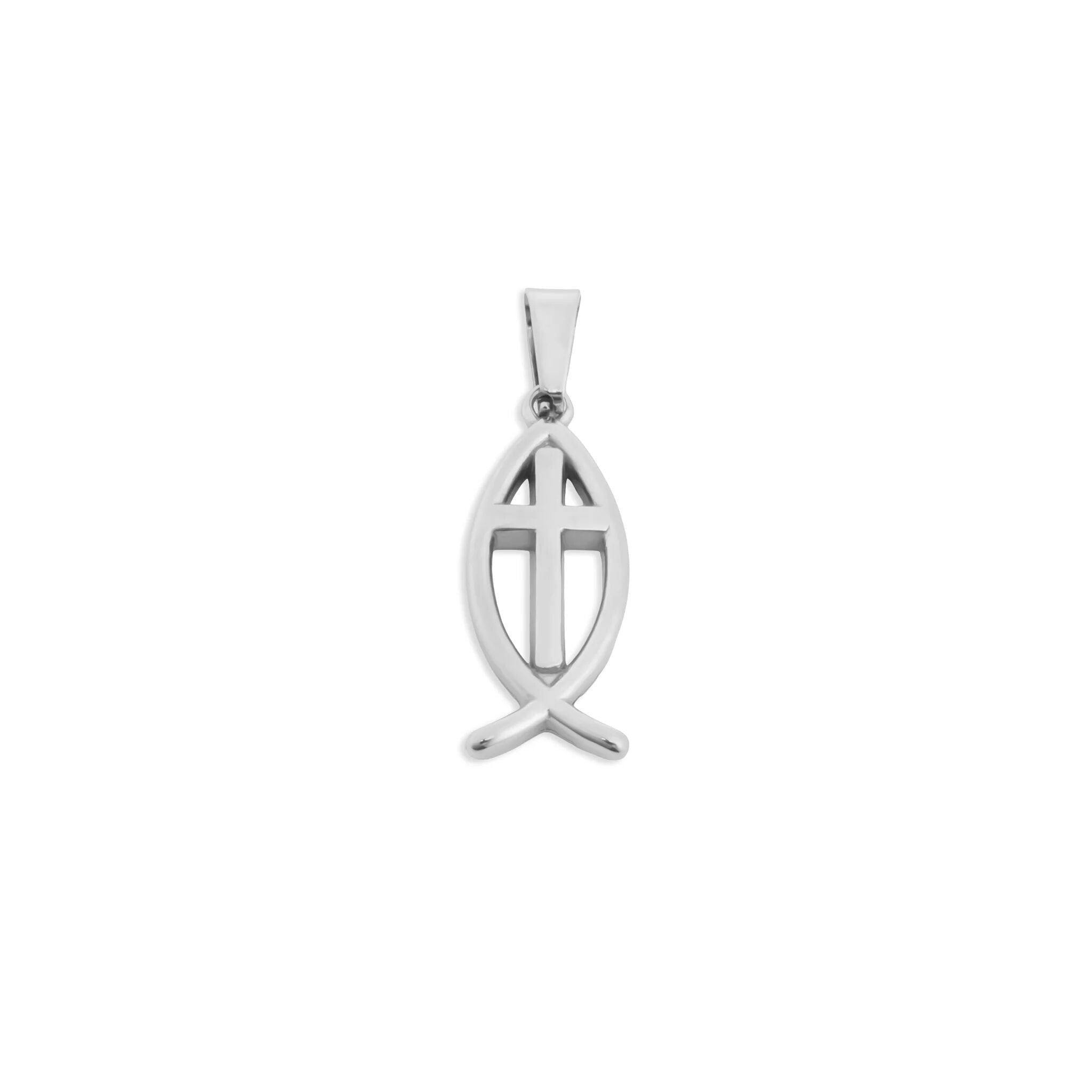 Gold Fish Charm | 18K PVD Coated Stainless Steel Pendant - Christian Cross Jewelry - Charms | Sunflower Soul Boutique