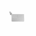 Gold Flag Charm – 18K Gold Stainless Steel Patriotic Jewelry | Lightweight Scratch Resistant - Charms | Sunflower Soul Boutique