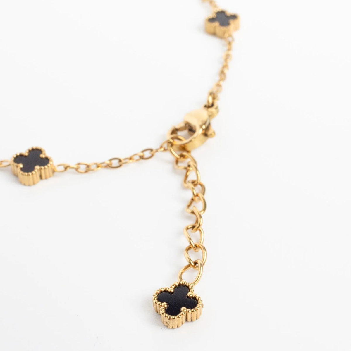Gold Floral Bracelet - Adjustable 18K Gold Bracelet With Small Charm | Durable Stainless Steel - Bracelets | Sunflower Soul Boutique