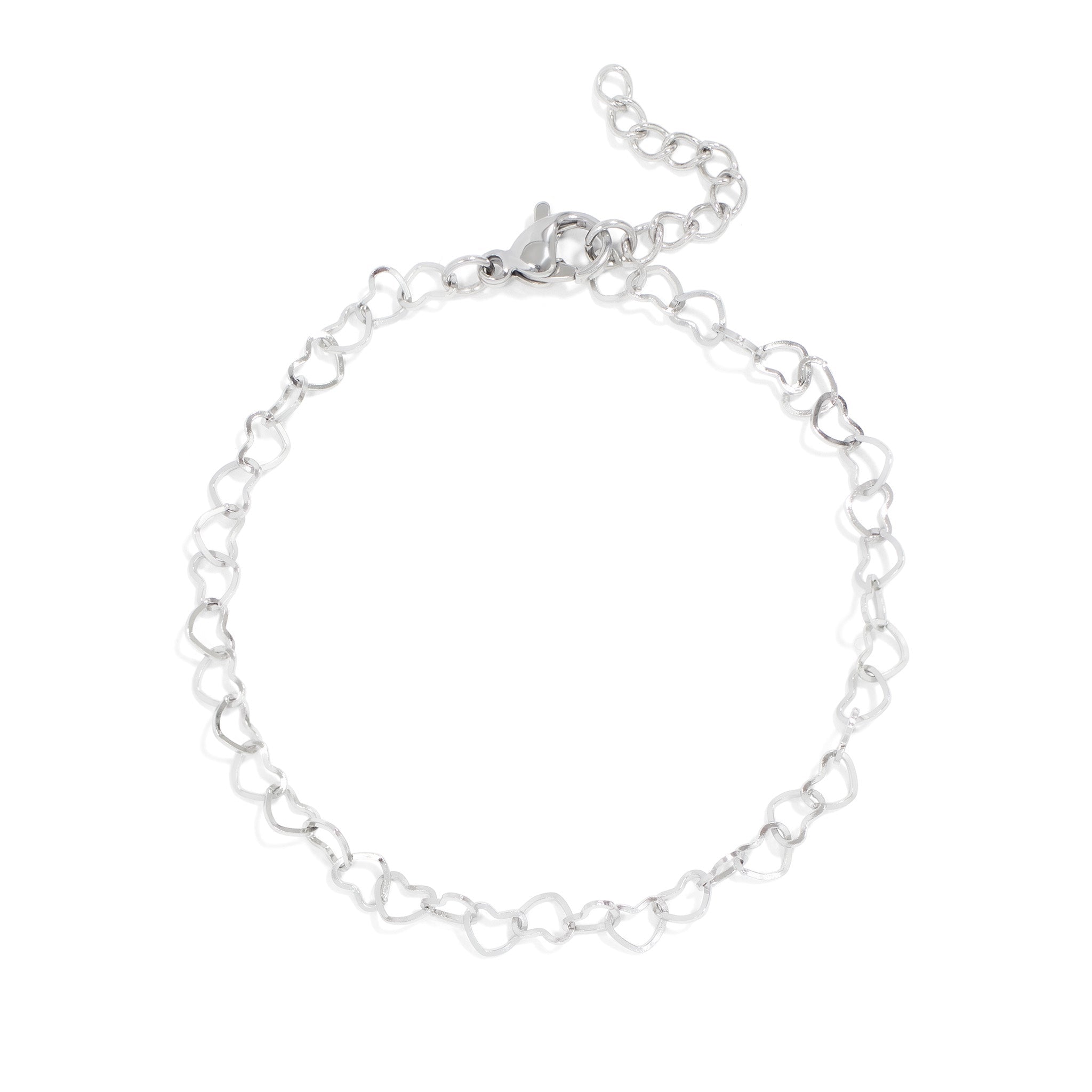 Gold Heart Bracelet – 18K Gold Plated Stainless Steel Tarnish Resistant Chain - Bracelets | Sunflower Soul Boutique