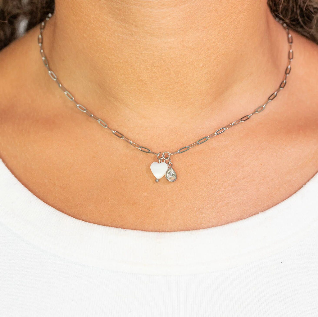 Gold Heart Charm - 18K Gold Charm Bracelet | Tarnish Resistant Shell Design Jewelry - Charms | Sunflower Soul Boutique