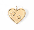 Gold Heart Charm – 18K PVD Coated Stainless Steel Charm for Bracelets & Necklaces - charm | Sunflower Soul Boutique