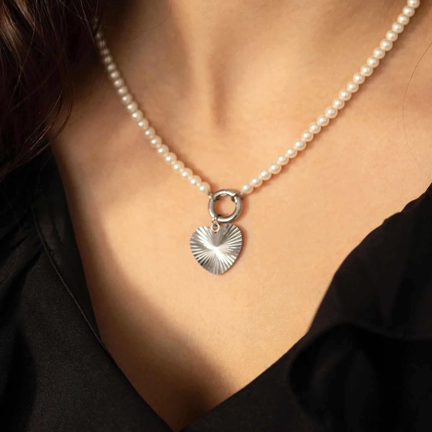 Gold Heart Charm – Sunburst Heart Pendant | 18K Gold Jewelry, Hypoallergenic - charm | Sunflower Soul Boutique