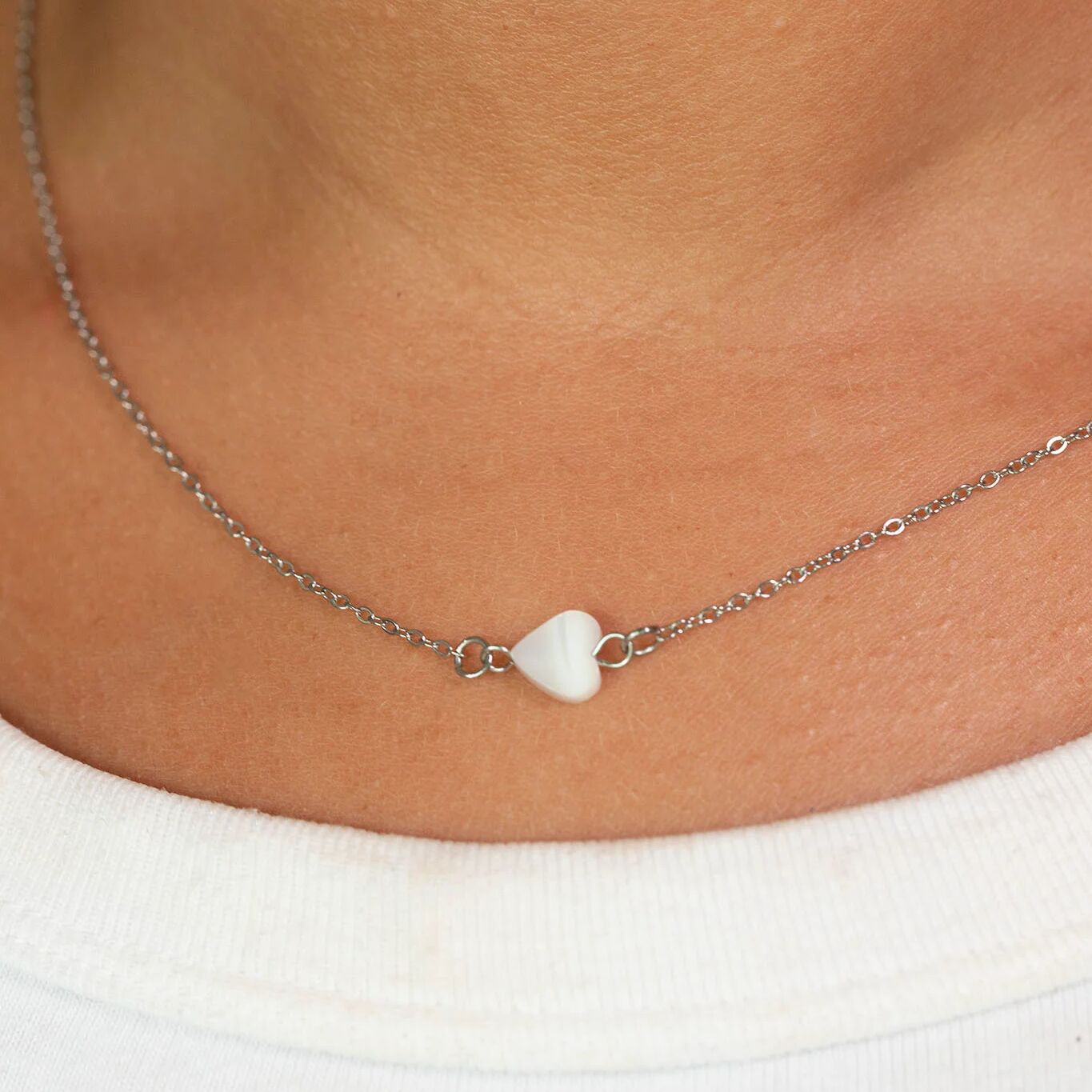 Gold Heart Connector - Tarnish Resistant Shell Charm | 18K Gold PVD Stainless Steel - Charms | Sunflower Soul Boutique