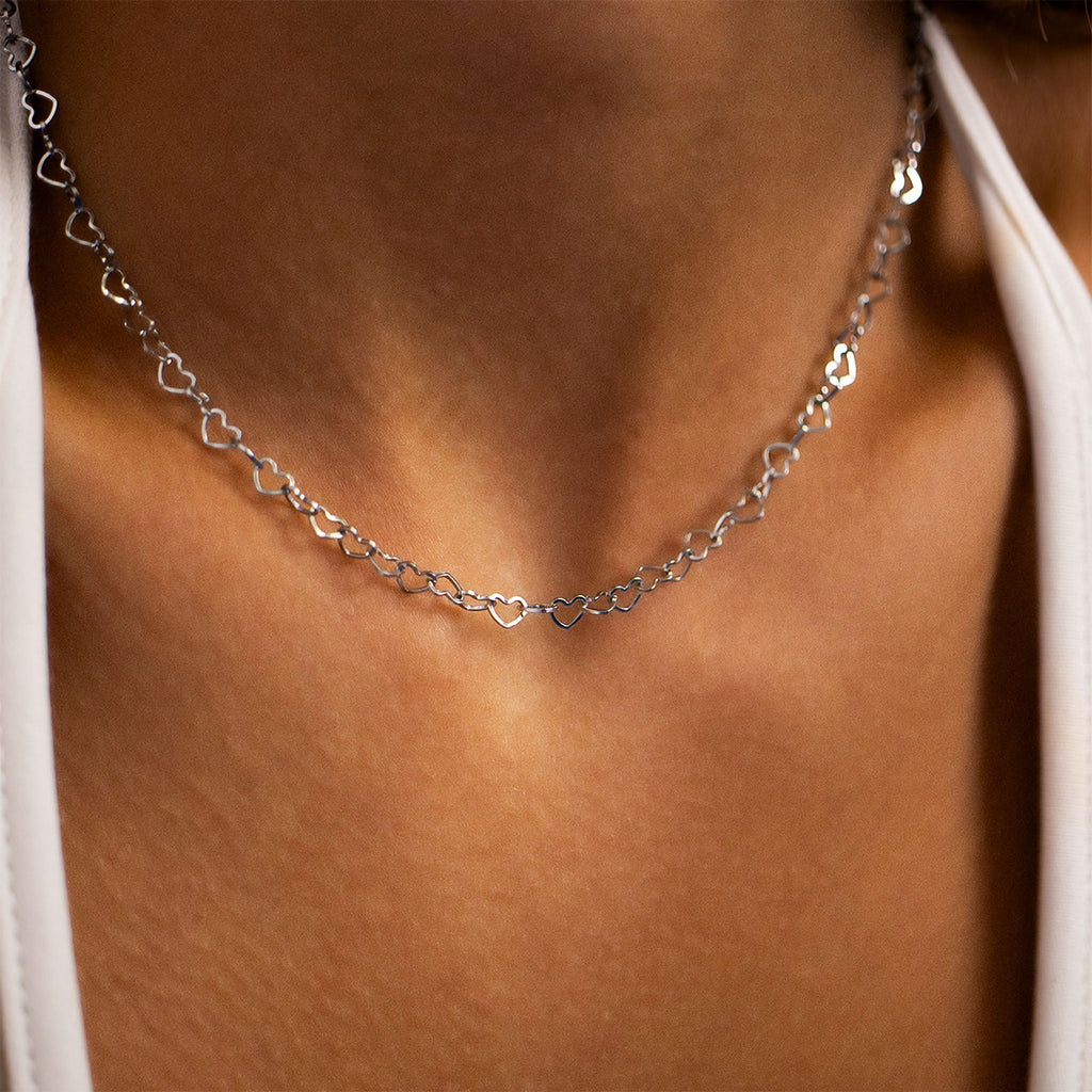 Gold Heart Necklace – 18K PVD Gold Stainless Steel Hypoallergenic Chain - Chain | Sunflower Soul Boutique