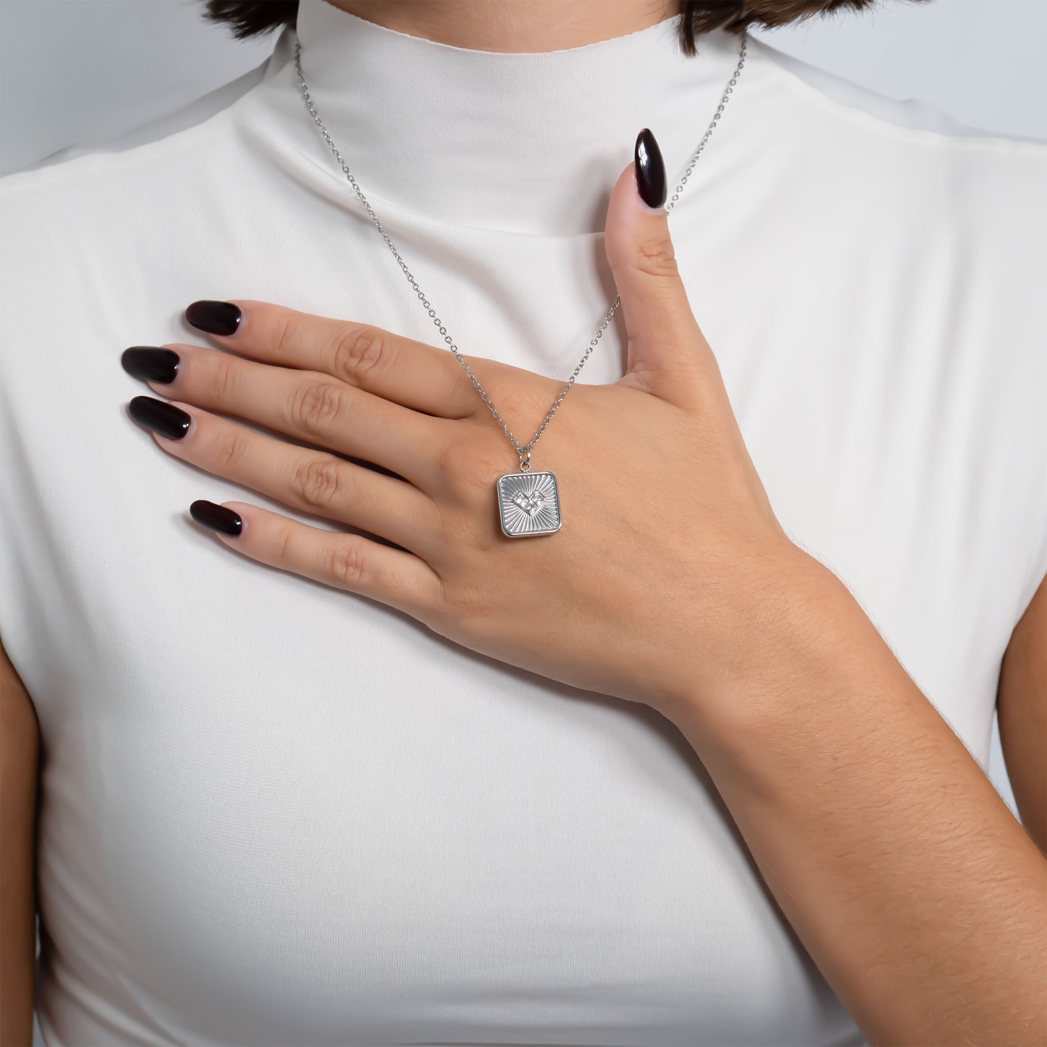 Gold Heart Pendant – Durable 18K Gold Jewelry | Stainless Steel Pendant Charm - charm | Sunflower Soul Boutique