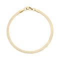 Gold Herringbone Bracelet – 18K Gold Chain With Durable Stainless Steel Lobster Clasp - Bracelets | Sunflower Soul Boutique
