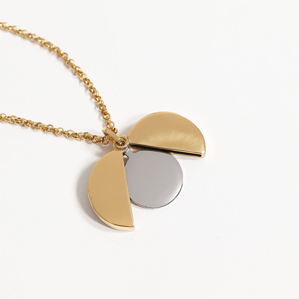 Gold Hidden Message Necklace - Butterfly Opening Pendant | 18K PVD Stainless Steel - Necklaces | Sunflower Soul Boutique